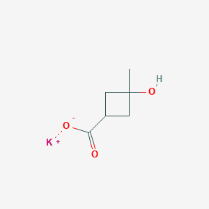 molecular formula C6H10KO3 B2683661 trans-3-hydroxy-3-methylcyclobutanecarboxylic acid Potassium salt CAS No. 2227199-07-5