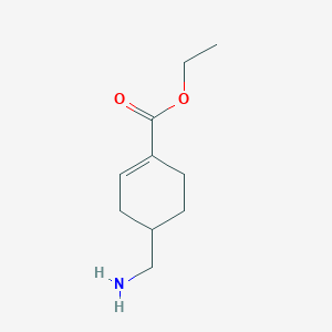 molecular formula C10H17NO2 B2683671 Ethyl 4-(aminomethyl)cyclohexene-1-carboxylate CAS No. 2248402-17-5