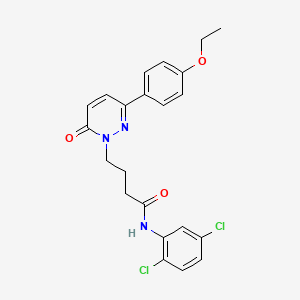 molecular formula C22H21Cl2N3O3 B2683706 N-(2,5-dichlorophenyl)-4-(3-(4-ethoxyphenyl)-6-oxopyridazin-1(6H)-yl)butanamide CAS No. 946267-28-3
