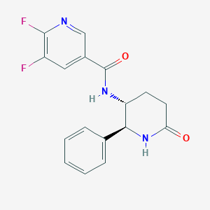 5,6-Difluoro-N-[(2S,3R)-6-oxo-2-phenylpiperidin-3-yl]pyridine-3-carboxamide