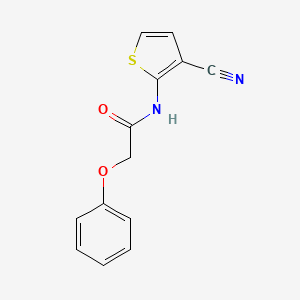 molecular formula C13H10N2O2S B2683725 N-(3-cyanothiophen-2-yl)-2-phenoxyacetamide CAS No. 920464-11-5