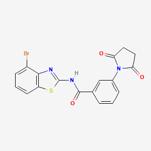 N-(4-bromobenzo[d]thiazol-2-yl)-3-(2,5-dioxopyrrolidin-1-yl)benzamide