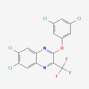 6,7-Dichloro-2-(3,5-dichlorophenoxy)-3-(trifluoromethyl)quinoxaline