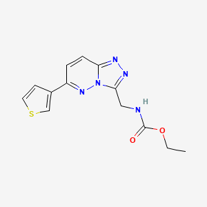 Ethyl ((6-(thiophen-3-yl)-[1,2,4]triazolo[4,3-b]pyridazin-3-yl)methyl)carbamate