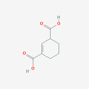 molecular formula C8H10O4 B026838 Cyclohex-1-ene-1,3-dicarboxylic acid CAS No. 109940-58-1