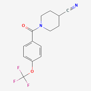 1-[4-(Trifluoromethoxy)benzoyl]piperidine-4-carbonitrile