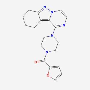 Furan-2-yl(4-(7,8,9,10-tetrahydropyrazino[1,2-b]indazol-1-yl)piperazin-1-yl)methanone