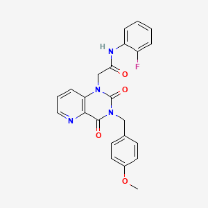 N-(2-fluorophenyl)-2-(3-(4-methoxybenzyl)-2,4-dioxo-3,4-dihydropyrido[3,2-d]pyrimidin-1(2H)-yl)acetamide