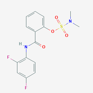 2-[(2,4-difluoroanilino)carbonyl]phenyl-N,N-dimethylsulfamate