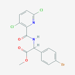 Methyl 2-(4-bromophenyl)-2-[(3,6-dichloropyridin-2-yl)formamido]acetate