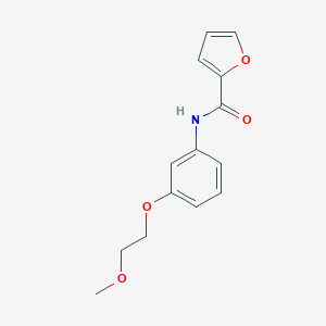 molecular formula C14H15NO4 B268390 N-[3-(2-methoxyethoxy)phenyl]-2-furamide 