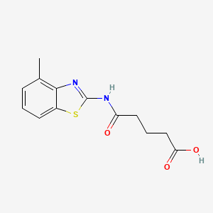 B2683905 4-(4-Methyl-benzothiazol-2-ylcarbamoyl)-butyric acid CAS No. 385402-31-3