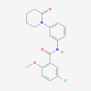 5-chloro-2-methoxy-N-(3-(2-oxopiperidin-1-yl)phenyl)benzamide