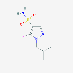 5-Iodo-1-(2-methylpropyl)pyrazole-4-sulfonamide