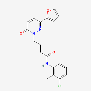 N-(3-chloro-2-methylphenyl)-4-(3-(furan-2-yl)-6-oxopyridazin-1(6H)-yl)butanamide