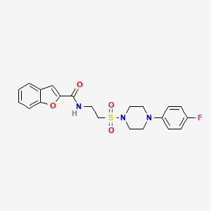 N-(2-((4-(4-fluorophenyl)piperazin-1-yl)sulfonyl)ethyl)benzofuran-2-carboxamide