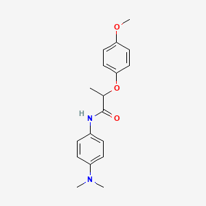 molecular formula C18H22N2O3 B2684029 N-[4-(dimethylamino)phenyl]-2-(4-methoxyphenoxy)propanamide CAS No. 302807-16-5