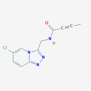molecular formula C11H9ClN4O B2684080 N-({6-chloro-[1,2,4]triazolo[4,3-a]pyridin-3-yl}methyl)but-2-ynamide CAS No. 2411312-55-3