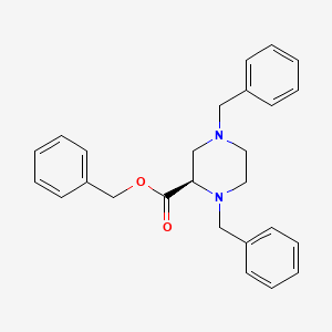 molecular formula C26H28N2O2 B2684084 Benzyl (R)-1,4-dibenzylpiperazine-2-carboxylate CAS No. 317822-72-3