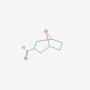 molecular formula C8H12O2 B2684132 8-Oxabicyclo[3.2.1]octane-3-carbaldehyde CAS No. 2323044-90-0