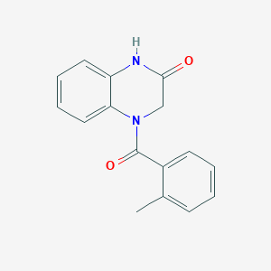 molecular formula C16H14N2O2 B2684174 4-(2-methylbenzoyl)-3,4-dihydroquinoxalin-2(1H)-one CAS No. 831216-58-1