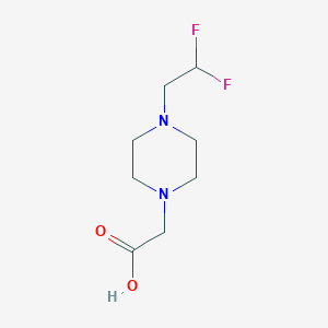 2-[4-(2,2-Difluoroethyl)piperazin-1-yl]acetic acid