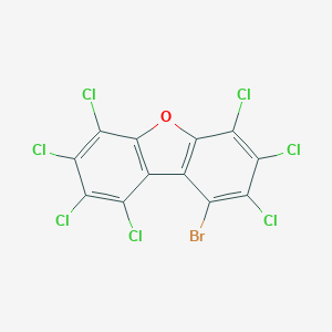 molecular formula C12BrCl7O B026842 1-Bromo-2,3,4,6,7,8,9-heptachlorodibenzofuran CAS No. 109302-40-1