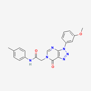 2-(3-(3-methoxyphenyl)-7-oxo-3H-[1,2,3]triazolo[4,5-d]pyrimidin-6(7H)-yl)-N-(p-tolyl)acetamide