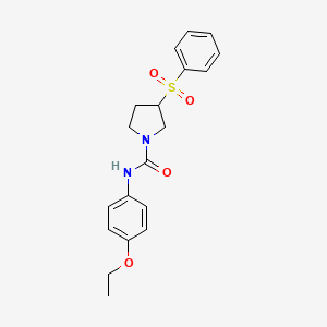 N-(4-ethoxyphenyl)-3-(phenylsulfonyl)pyrrolidine-1-carboxamide