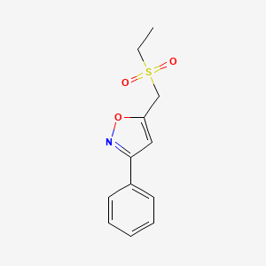 5-[(Ethylsulfonyl)methyl]-3-phenylisoxazole