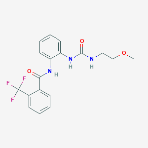 N-(2-(3-(2-methoxyethyl)ureido)phenyl)-2-(trifluoromethyl)benzamide