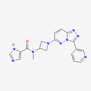 N-Methyl-N-[1-(3-pyridin-3-yl-[1,2,4]triazolo[4,3-b]pyridazin-6-yl)azetidin-3-yl]-1H-imidazole-5-carboxamide