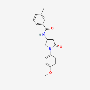 N-(1-(4-ethoxyphenyl)-5-oxopyrrolidin-3-yl)-3-methylbenzamide