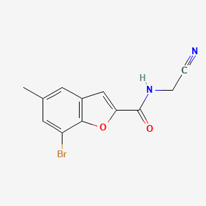 7-Bromo-N-(cyanomethyl)-5-methyl-1-benzofuran-2-carboxamide
