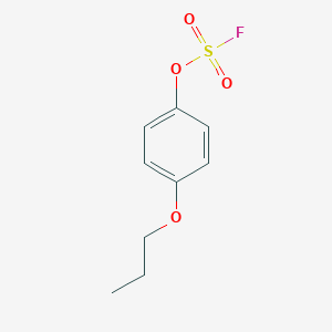 molecular formula C9H11FO4S B2684286 1-Fluorosulfonyloxy-4-propoxybenzene CAS No. 2378502-96-4