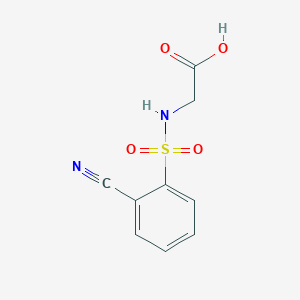 {[(2-Cyanophenyl)sulfonyl]amino}acetic acid