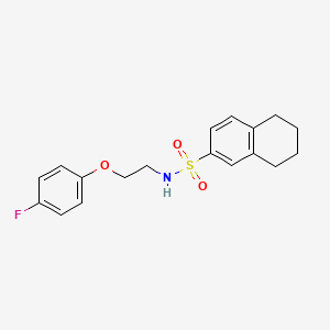 molecular formula C18H20FNO3S B2684300 N-(2-(4-fluorophenoxy)ethyl)-5,6,7,8-tetrahydronaphthalene-2-sulfonamide CAS No. 1105220-98-1