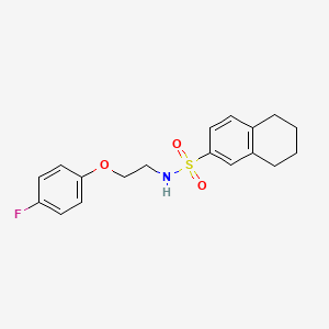 N-[2-(4-fluorophenoxy)ethyl]-5,6,7,8-tetrahydronaphthalene-2-sulfonamide