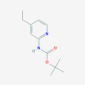 molecular formula C12H18N2O2 B2684416 tert-butyl N-(4-ethylpyridin-2-yl)carbamate CAS No. 959991-94-7