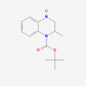 molecular formula C14H20N2O2 B2684422 tert-butyl 2-methyl-3,4-dihydroquinoxaline-1(2H)-carboxylate CAS No. 1823812-89-0