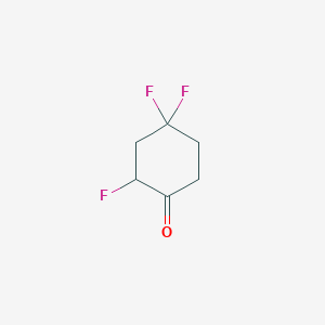 molecular formula C6H7F3O B2684425 2,4,4-Trifluorocyclohexan-1-one CAS No. 2059955-76-7