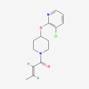 (E)-1-(4-((3-chloropyridin-2-yl)oxy)piperidin-1-yl)but-2-en-1-one
