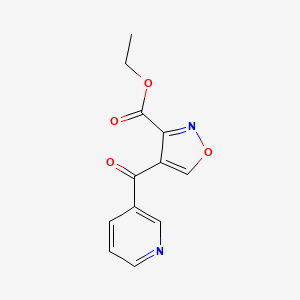 Ethyl 4-(pyridine-3-carbonyl)-1,2-oxazole-3-carboxylate