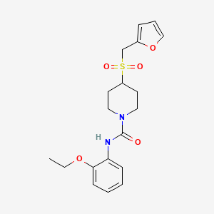 N-(2-ethoxyphenyl)-4-((furan-2-ylmethyl)sulfonyl)piperidine-1-carboxamide