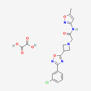 2-(3-(3-(3-chlorophenyl)-1,2,4-oxadiazol-5-yl)azetidin-1-yl)-N-(5-methylisoxazol-3-yl)acetamide oxalate