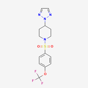 4-(2H-1,2,3-triazol-2-yl)-1-((4-(trifluoromethoxy)phenyl)sulfonyl)piperidine