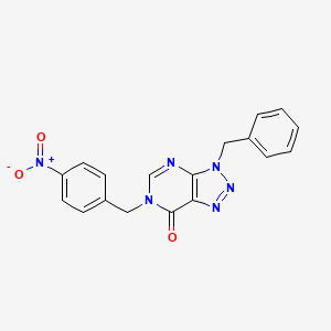3-benzyl-6-(4-nitrobenzyl)-3H-[1,2,3]triazolo[4,5-d]pyrimidin-7(6H)-one