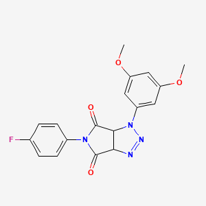 1-(3,5-dimethoxyphenyl)-5-(4-fluorophenyl)-1,6a-dihydropyrrolo[3,4-d][1,2,3]triazole-4,6(3aH,5H)-dione