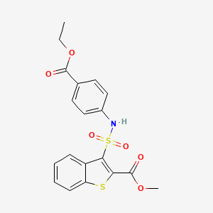 Methyl 3-{[4-(ethoxycarbonyl)phenyl]sulfamoyl}-1-benzothiophene-2-carboxylate