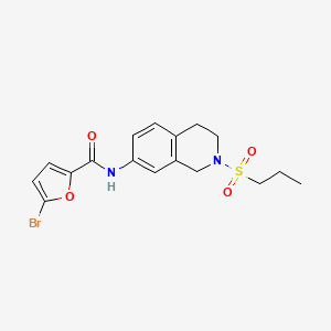 5-bromo-N-(2-(propylsulfonyl)-1,2,3,4-tetrahydroisoquinolin-7-yl)furan-2-carboxamide